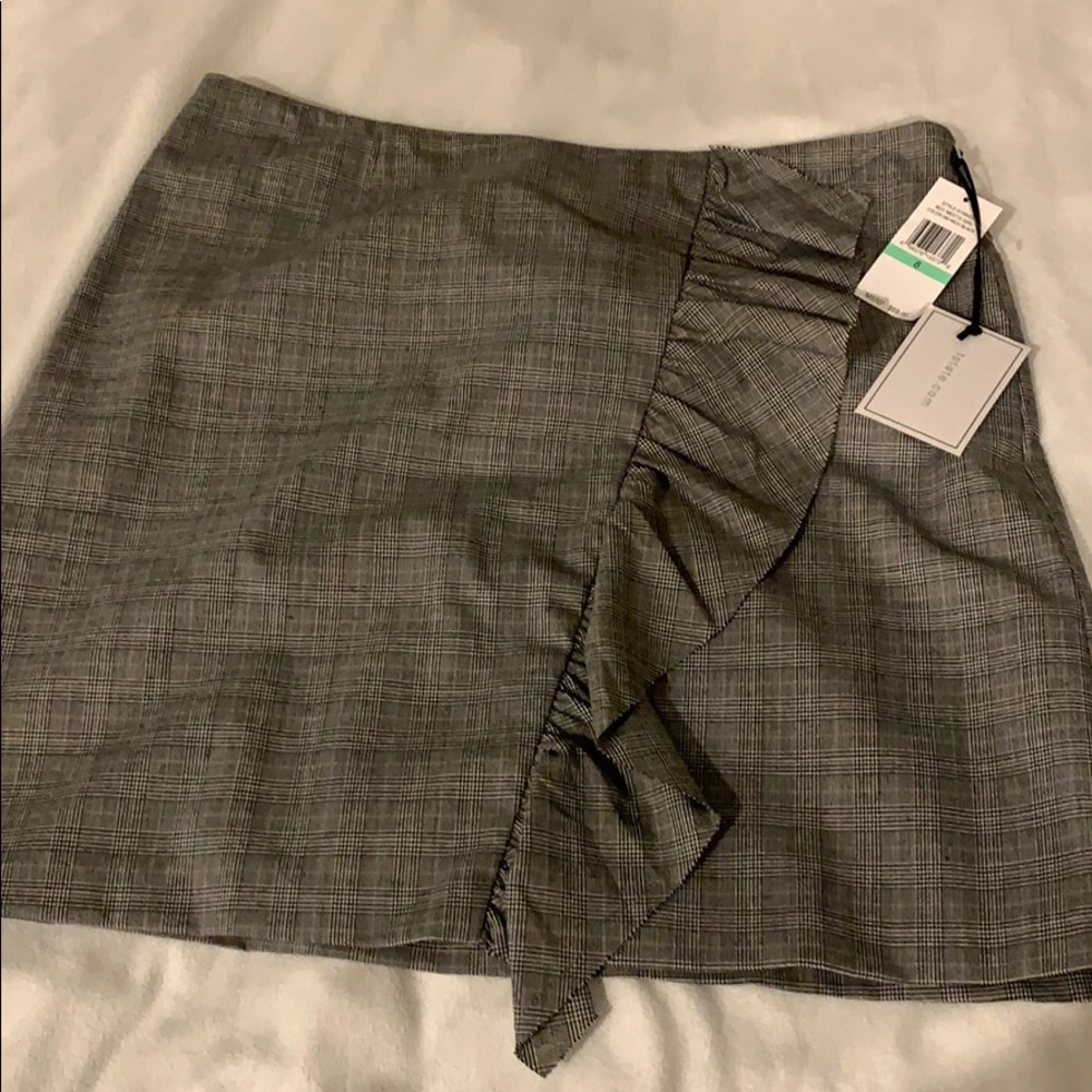 1State Plaid Ruffle Mini